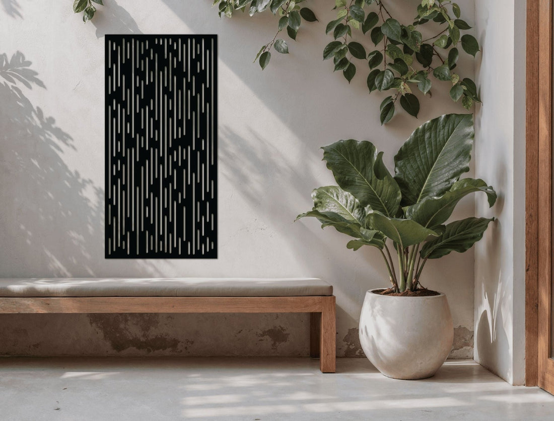 Vertical Rain Decorative Panel - MET - AL