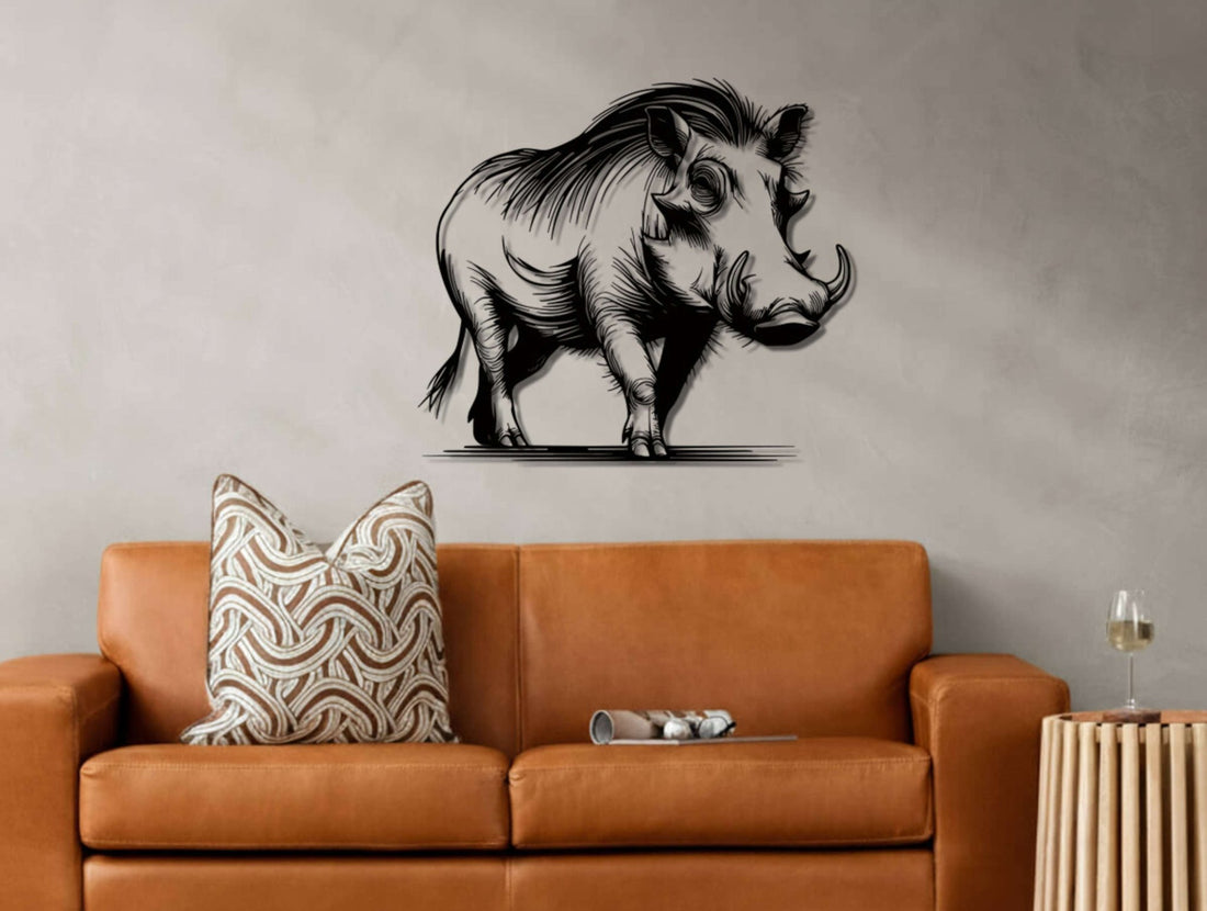 Warthog Metal Wall Art - MET - AL