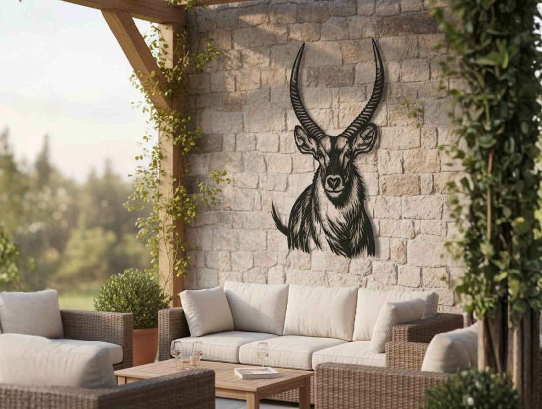 Waterbuck Metal Wall Art - MET - AL