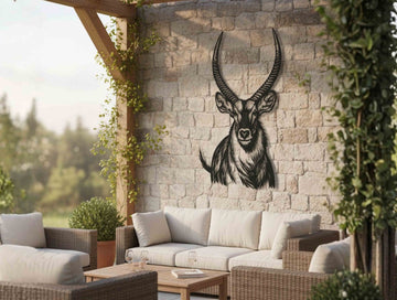 Waterbuck Metal Wall Art - MET - AL