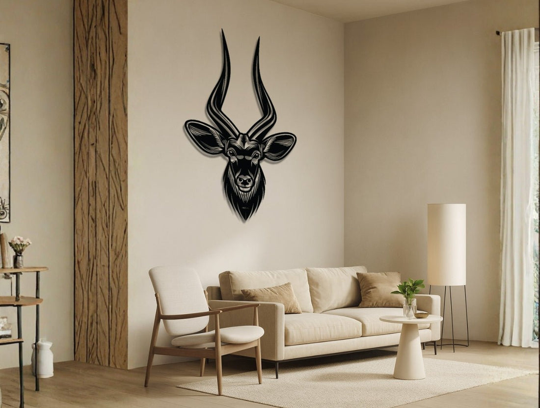 Waterbuck Metal Wall Art - MET - AL