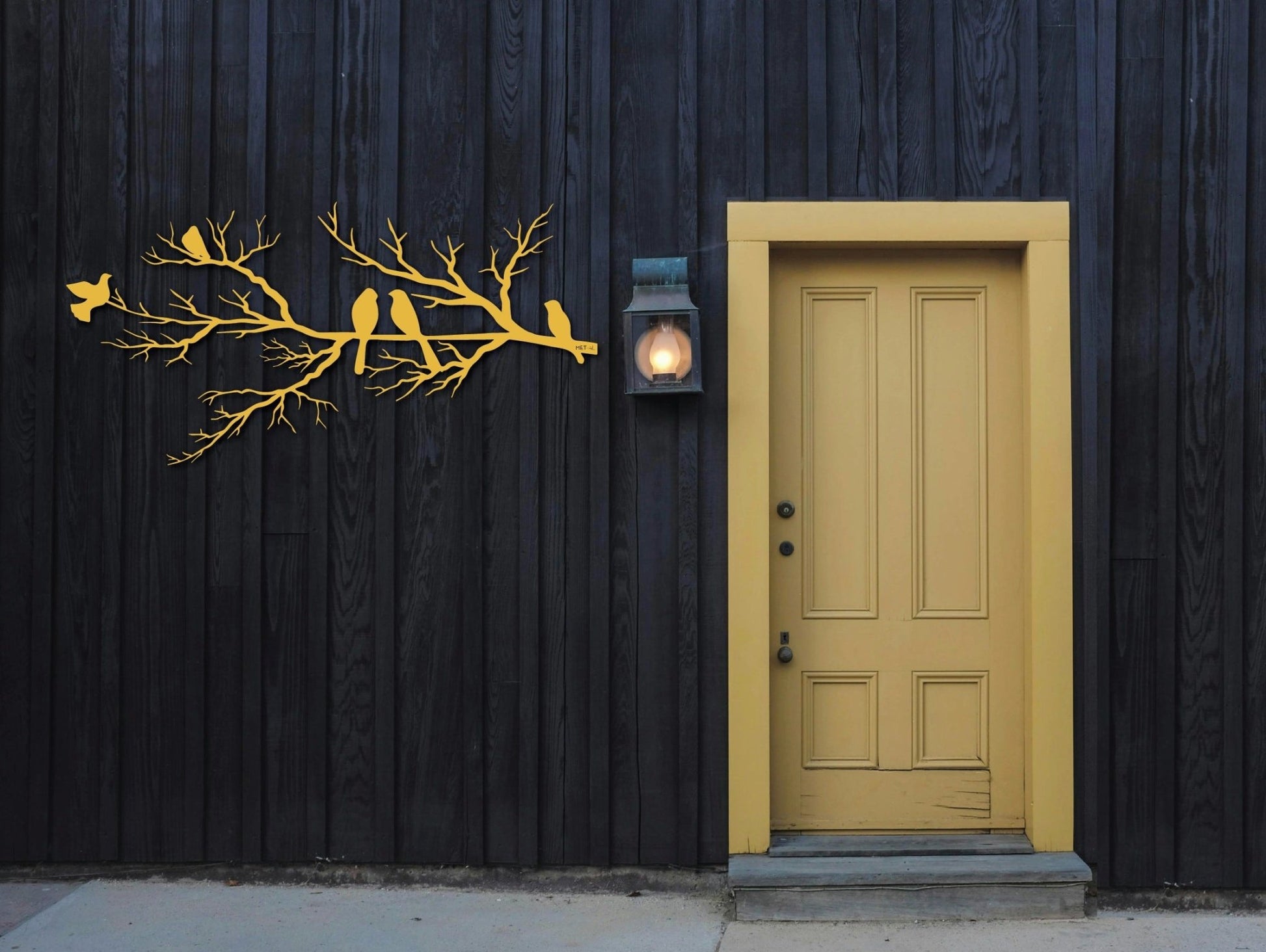 Whispers on the Branch Metal Wall Art - MET - AL