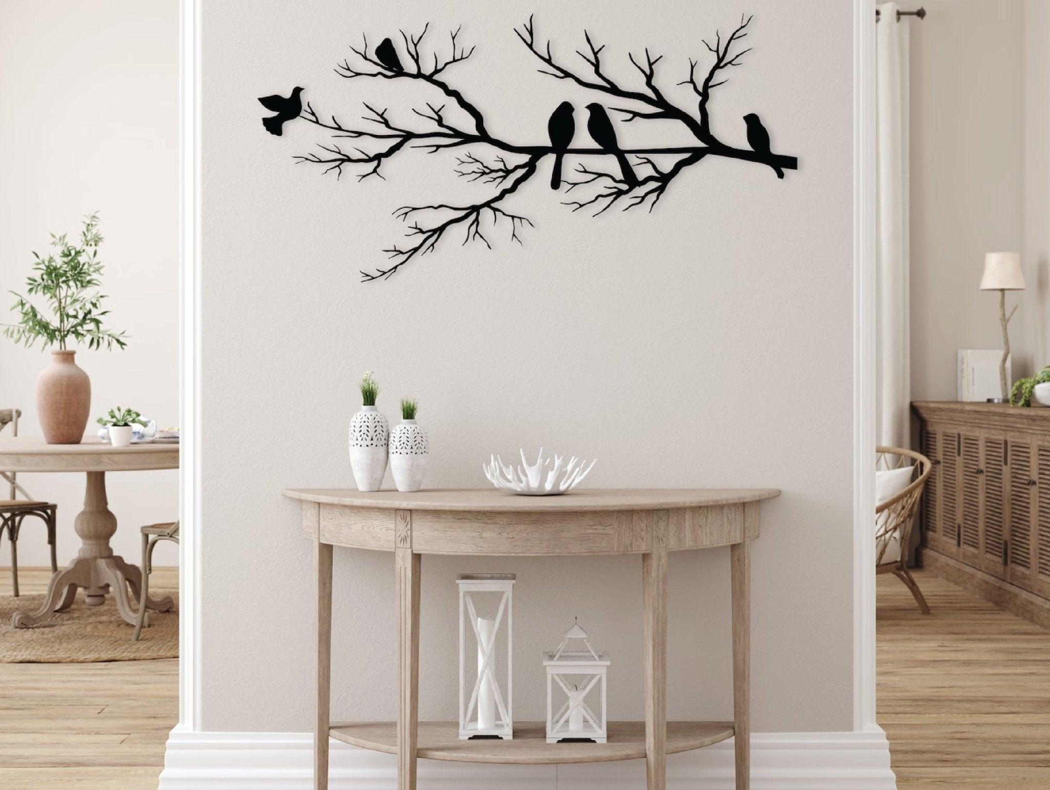 Whispers on the Branch Metal Wall Art - MET - AL