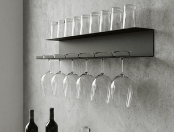 Wine Glass Holder Shelf - MET - AL