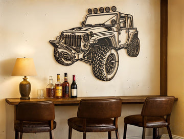 Wrangler Warrior Metal Wall Art - MET - AL